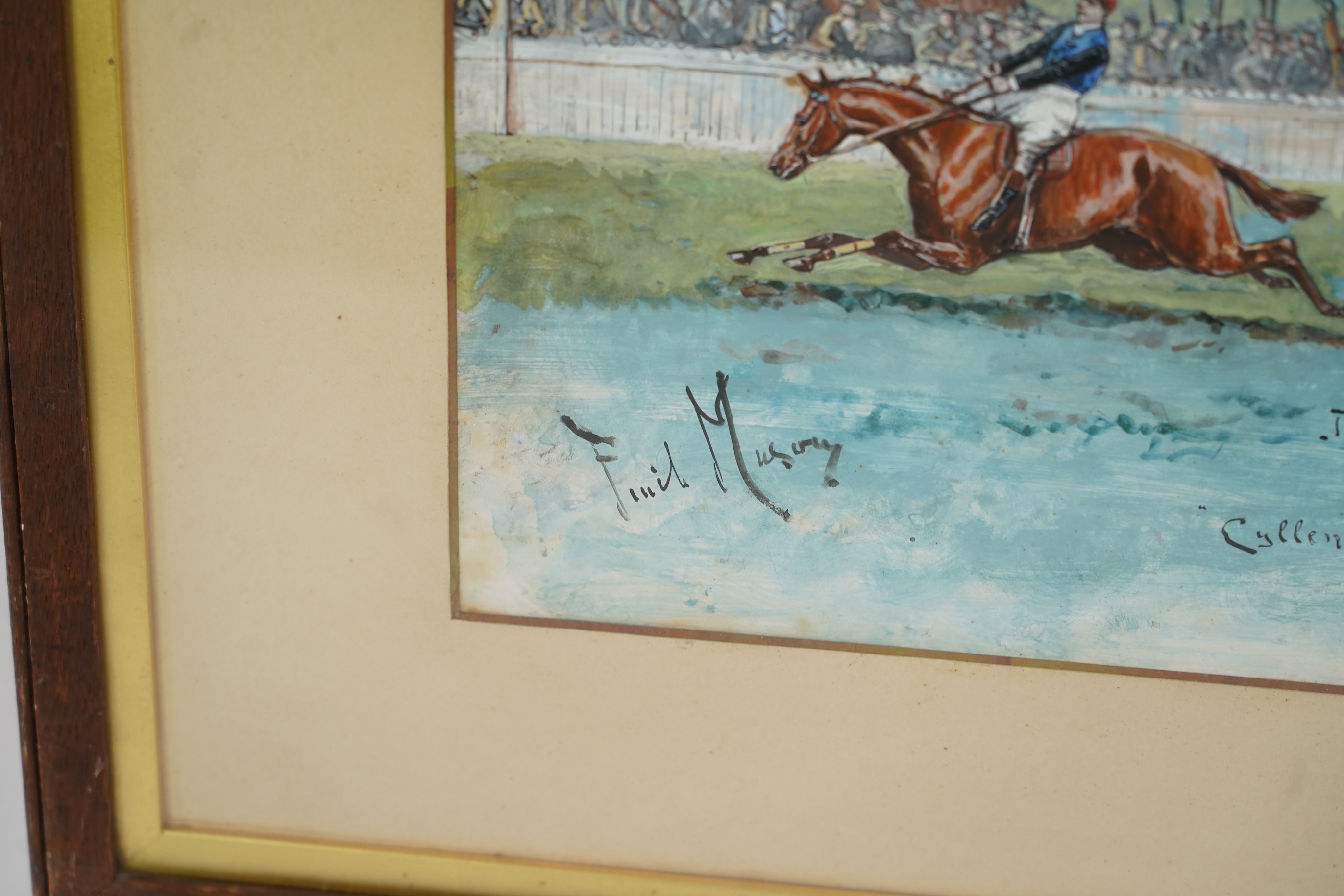 George Finch Mason (1850-1915), 'Cyllene Wins! - The Newmarket Stakes, 1898'